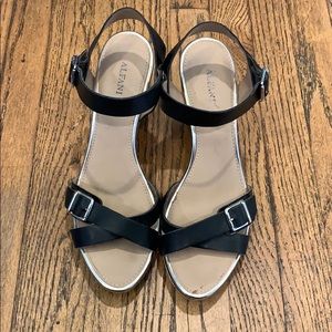 Alfani 8 1/2 black wedge shoes.